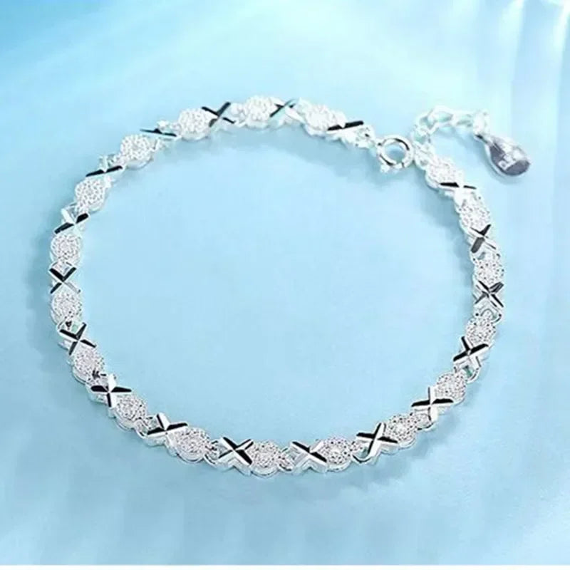 Lmela 925 Sterling Silver Bracelets Adjustable Chain Bracelet