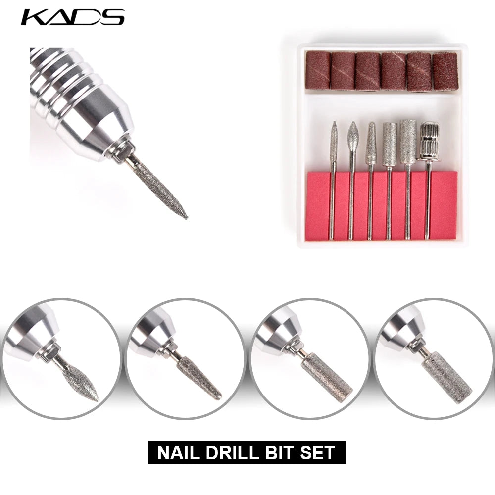 KADS Professional Electric Nail Drill Manicure Machine Apparatus 35W 30000RPM Pedicure Nail Sander Tool Milling Cutter File