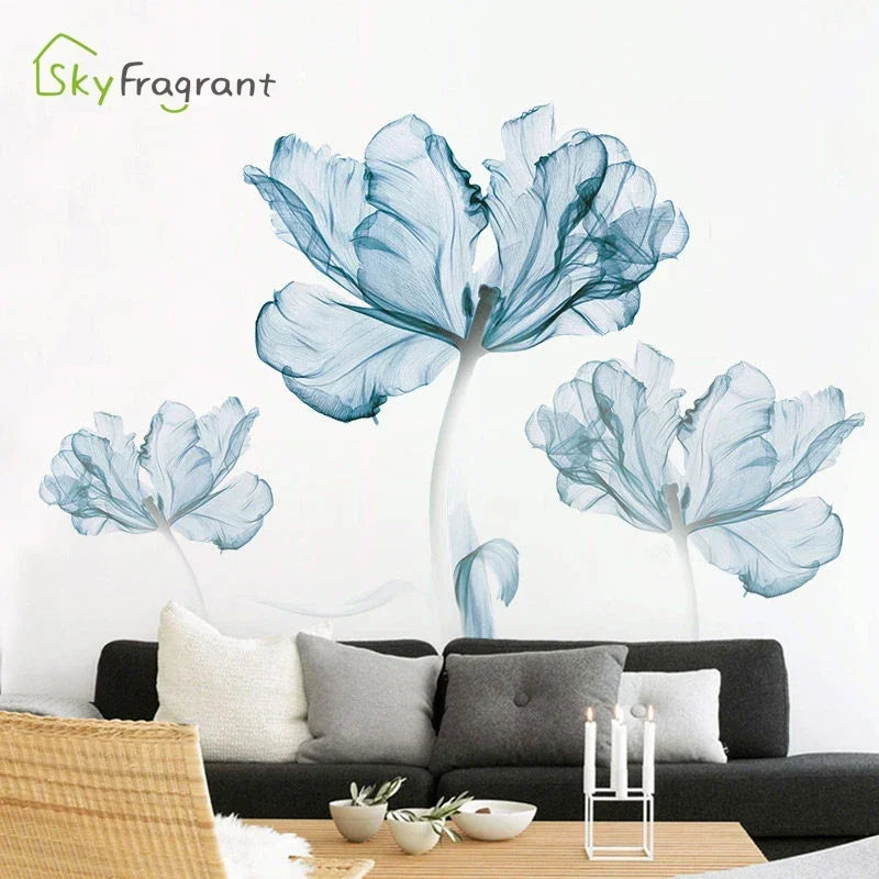 Creative Warm Wall Stickers Nordic Flower Self-adhesive Stickers-Decoration House-Wall Decor