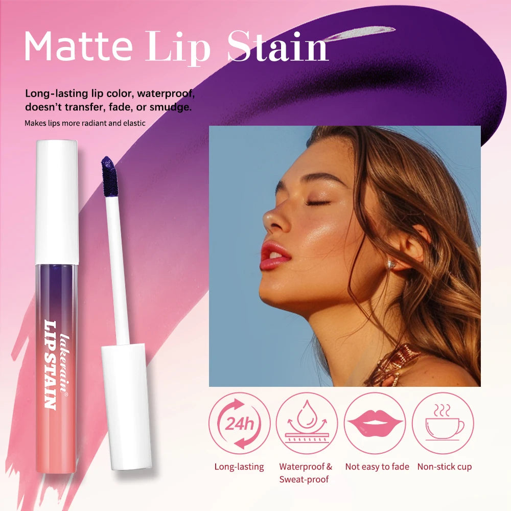 Blading Lip Gloss Peel and Stick Set Long-lasting Waterproof Pink Lip Gloss Transfer Resistant Natural Lip Gloss