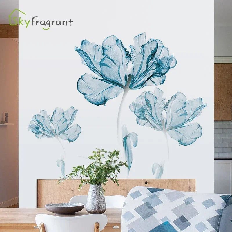 Creative Warm Wall Stickers Nordic Flower Self-adhesive Stickers-Decoration House-Wall Decor