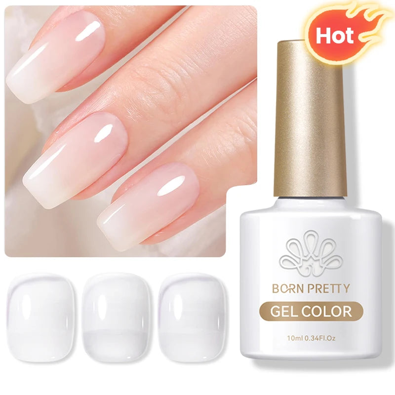 BORN PRETTY Super Top Coat and Base Gel Nail Polish for Gel Polish Semi-permanent Varnish Rubber Top Coat 10ml Nail Supplies