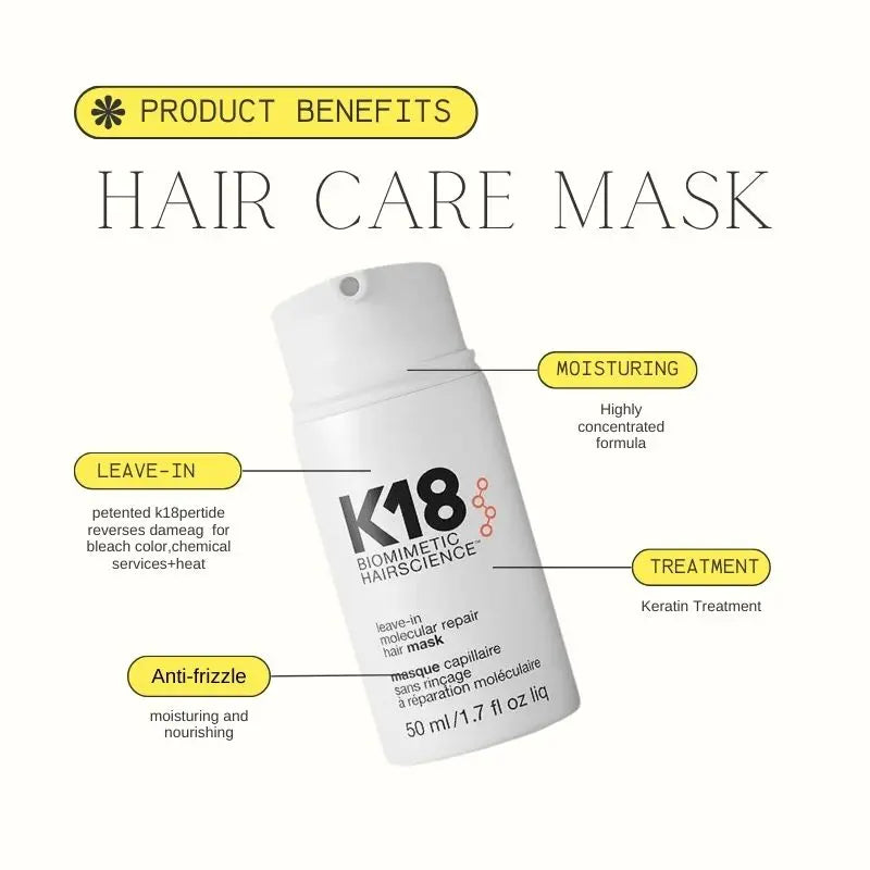 K18 Leave-In Molecular/1*keratin Repair Hair Mask.