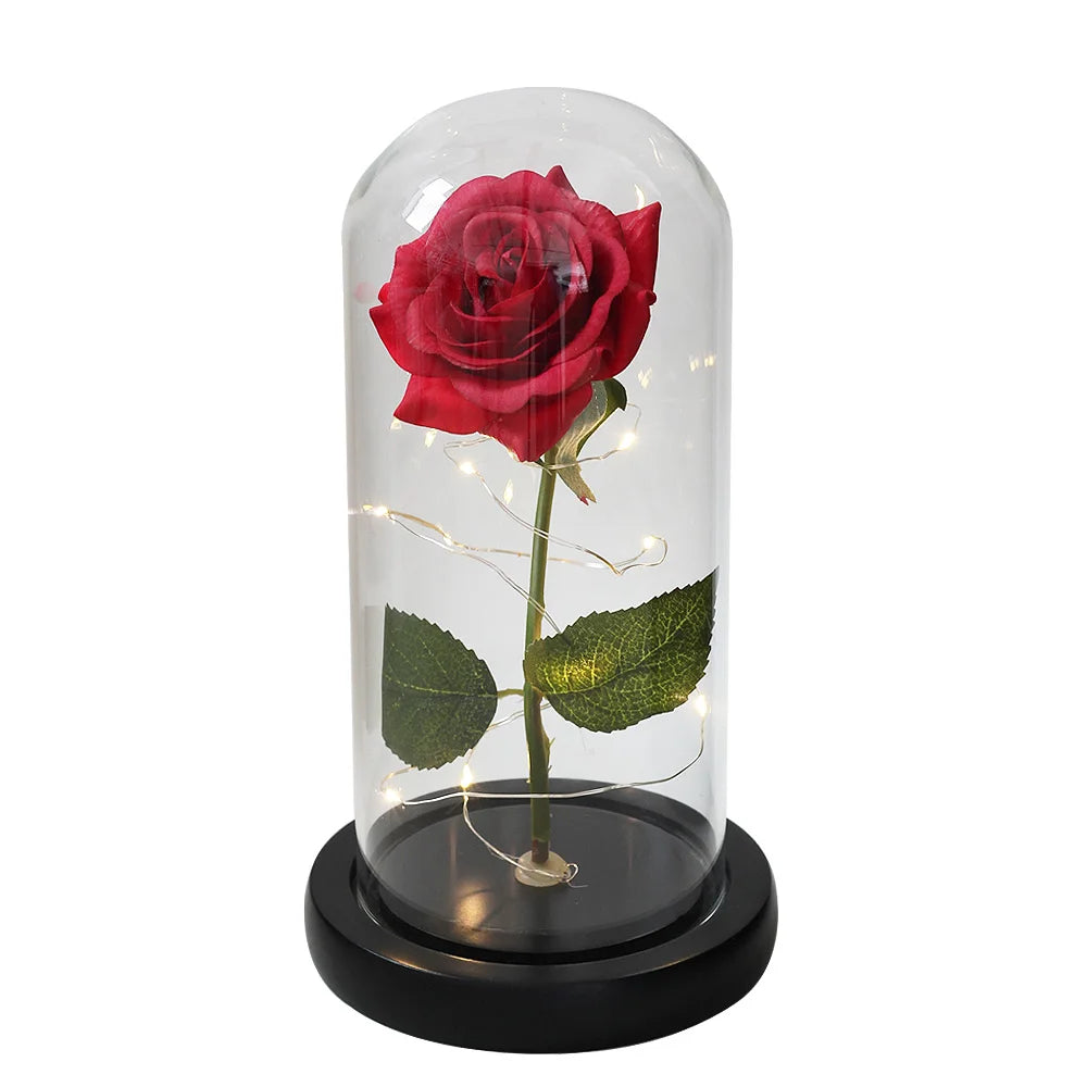 Galaxy Rose Artificial Flowers Beauty and the Beast Rose-Valentine's Day Mother's Gift