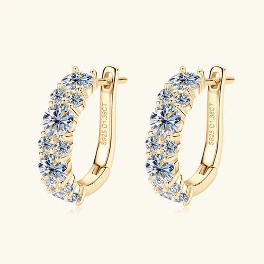 Lorenza 2.76CTTW. Moissanite Earrings