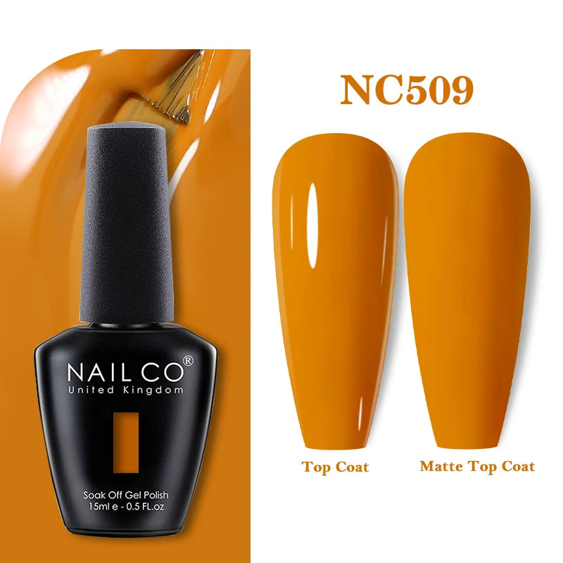 NAILCO 15ml Autumn Brown Colors Series Gel Varnish Coffee Gel Nail Polish Winter Reddish Gellak Design Lacquer Nail Art Manicure