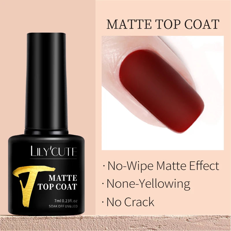 LILYCUTE Dark Brown Gel Nail Polish Autumn Winter Chocolate Wine Red Caramel Color Series For Manicure Nails Art Gel Varnish