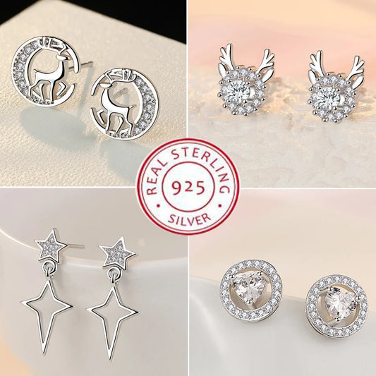 Aberash 925 Sterling Silver Earrings