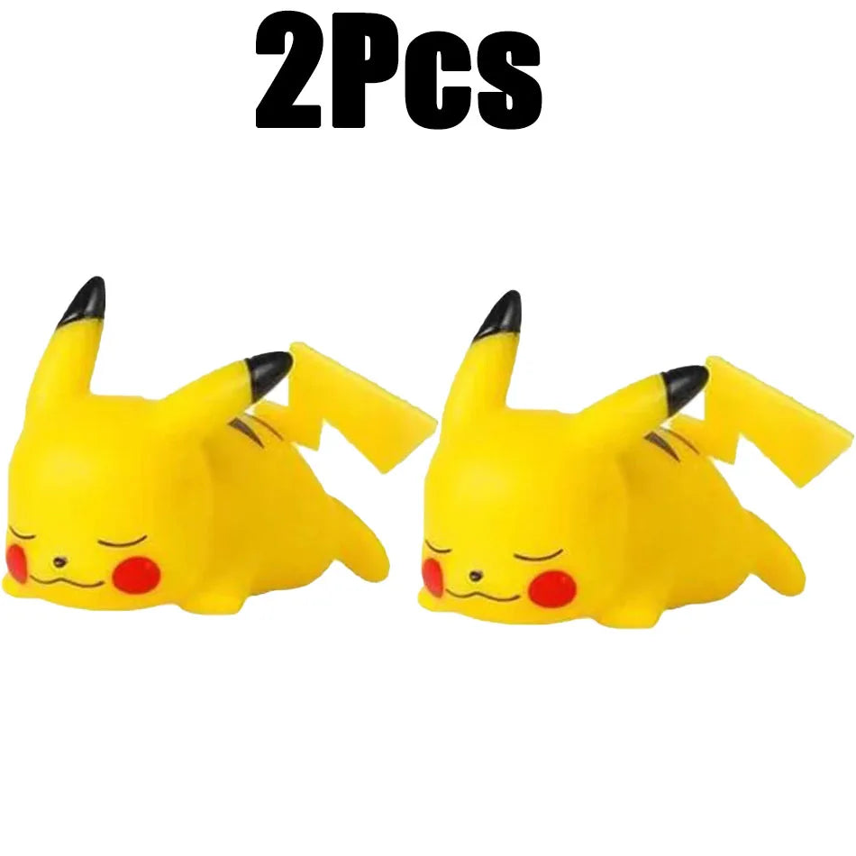 New Pokemon Pikachu Night Light Cute Anime Soft Light Bedroom Bedside LED Light Room Decoration Kawaii Dute Desk Decoration