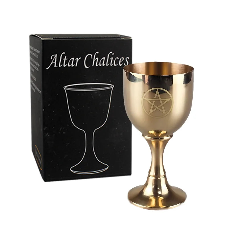 Copper Chalices Ritual Altar Cup Life Tree Shape Goblet Witch Ceremonial Cup for Divination Wiccan Magic Spiritual Tools