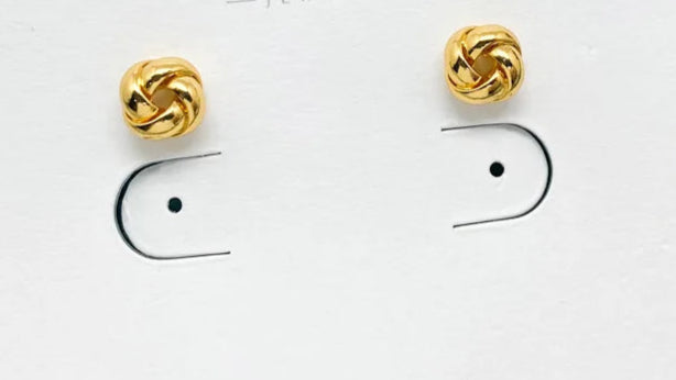 4k Gold-plated Earrings Chinese Knot