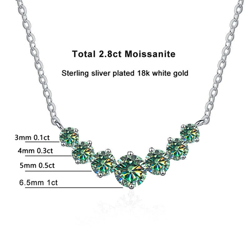 Micaela Moissanite Necklace - TIA ART HOUSE