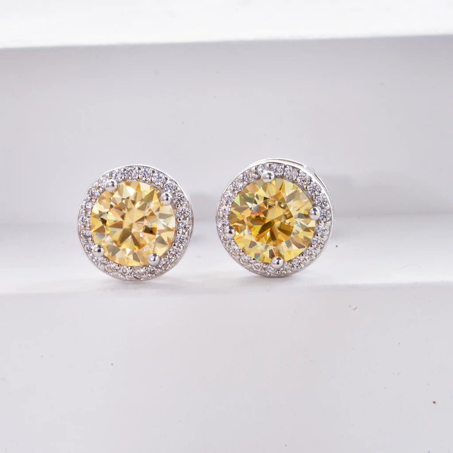 Clarice Moissanite Earrings - TIA ART HOUSE