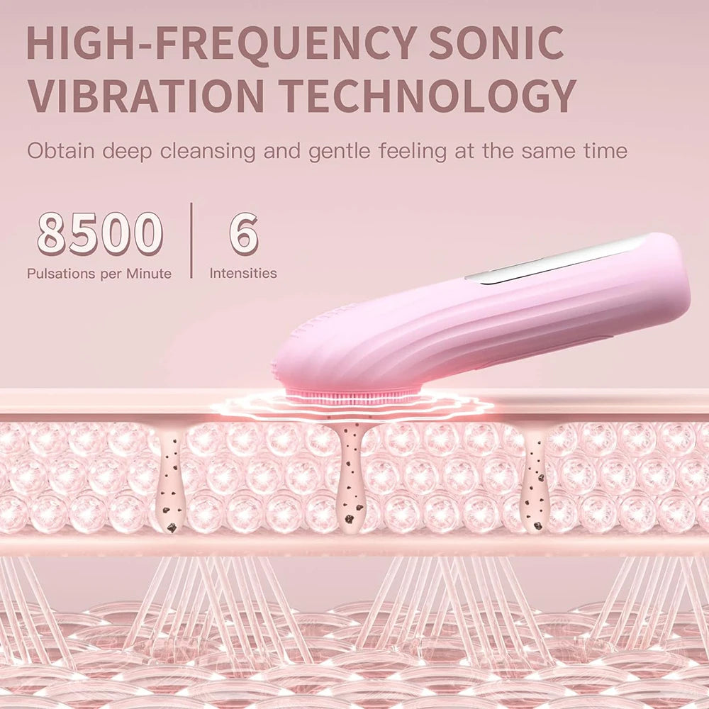 Sonic Waterproof Facial Cleansing Brush.