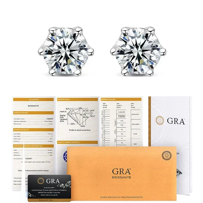 Mafalda Moissanite Earrings - TIA ART HOUSE