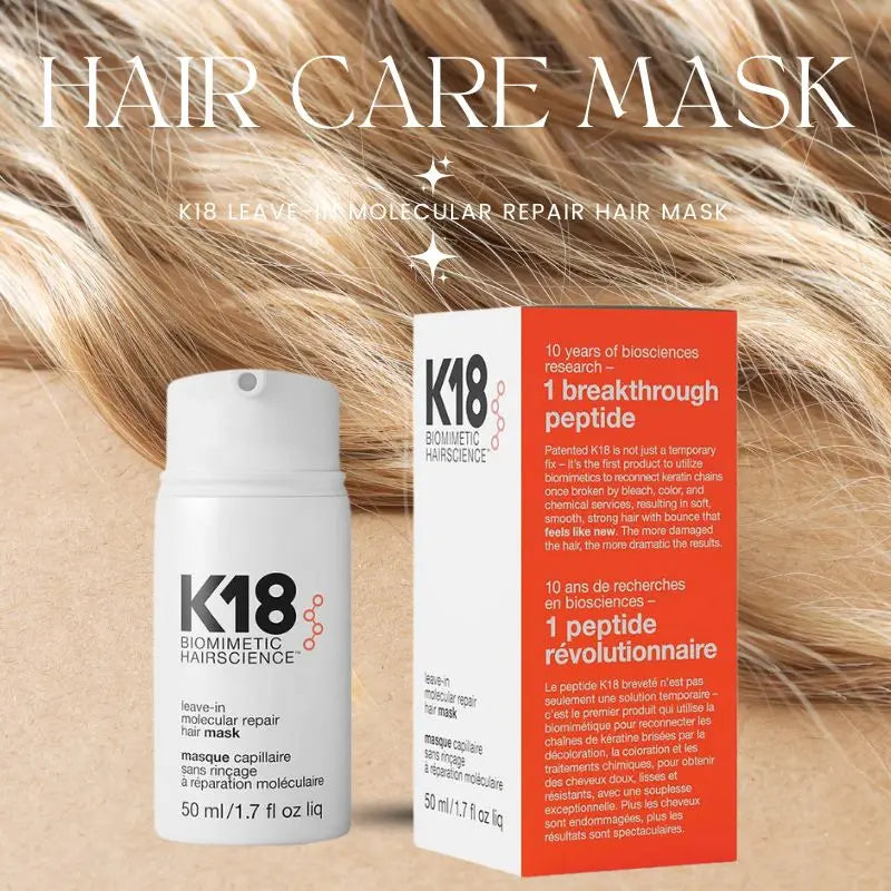 K18 Leave-In Molecular/1*keratin Repair Hair Mask.