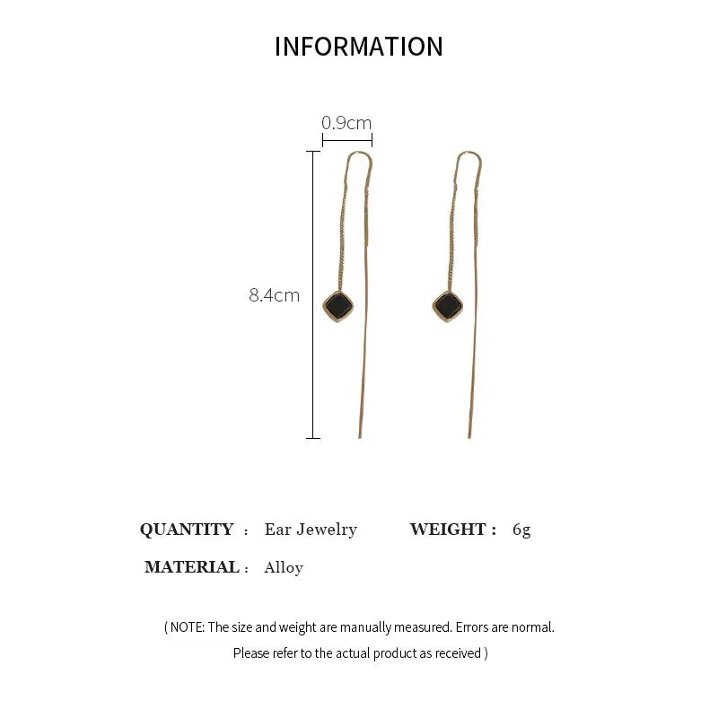 Nari Geometric Square Drop Earring