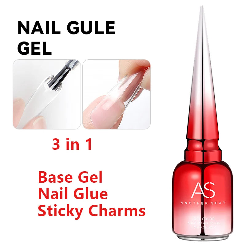 AS Clear Blooming Gel Polish 15ml UV LED Soak Off Nail Art Polish for Spreading Effect Marble Gel Paint Varnish Top Base Coat