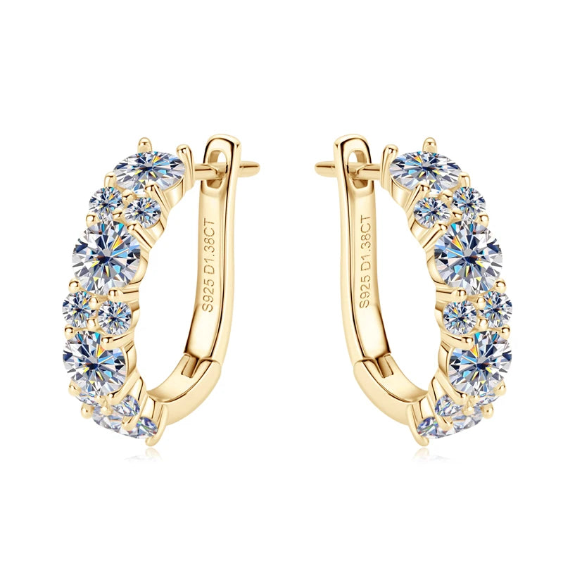 Lorenza 2.76CTTW. Moissanite Earrings