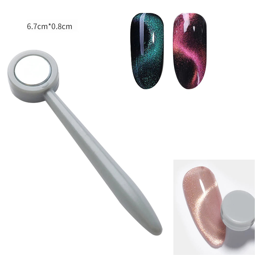 Super Strong Thick Strip Magnet Cat Eyes Magnet for Nail Gel Polish 3D  Line Strip Effect French Multi-Function Magnet Pen Tools