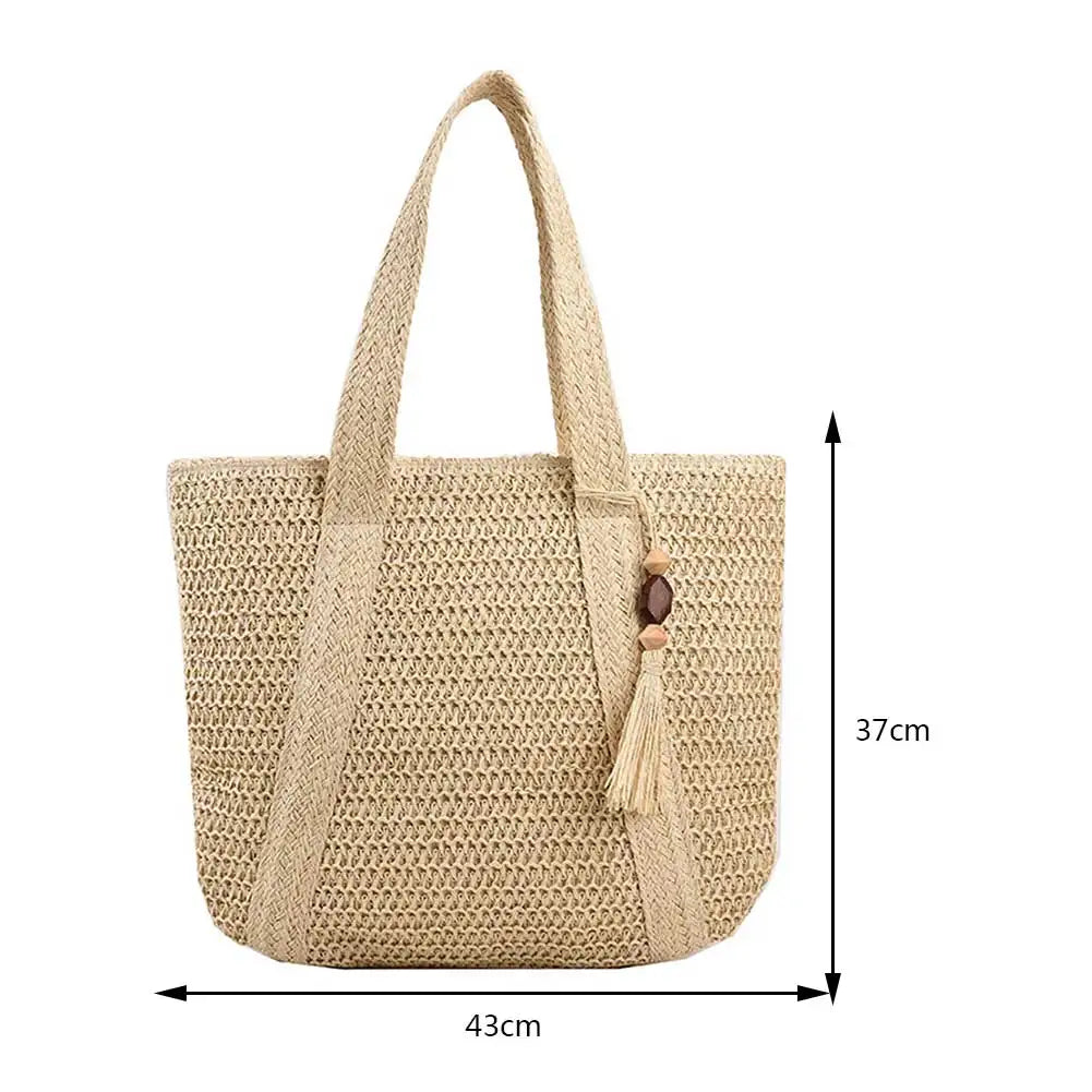 Leyla Straw Woven Bag Handmade