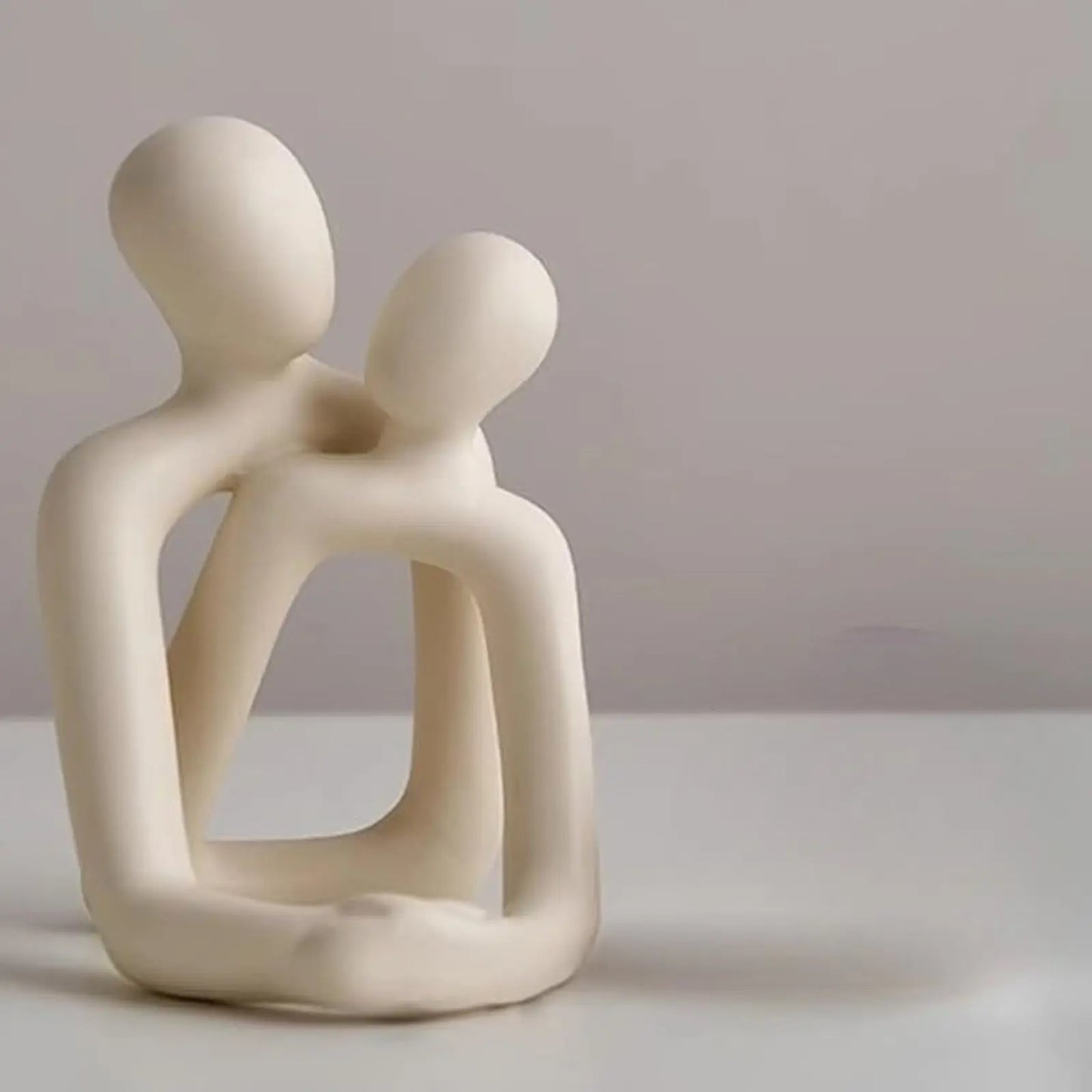 Heartwarming Loving Couple Resin Statue.