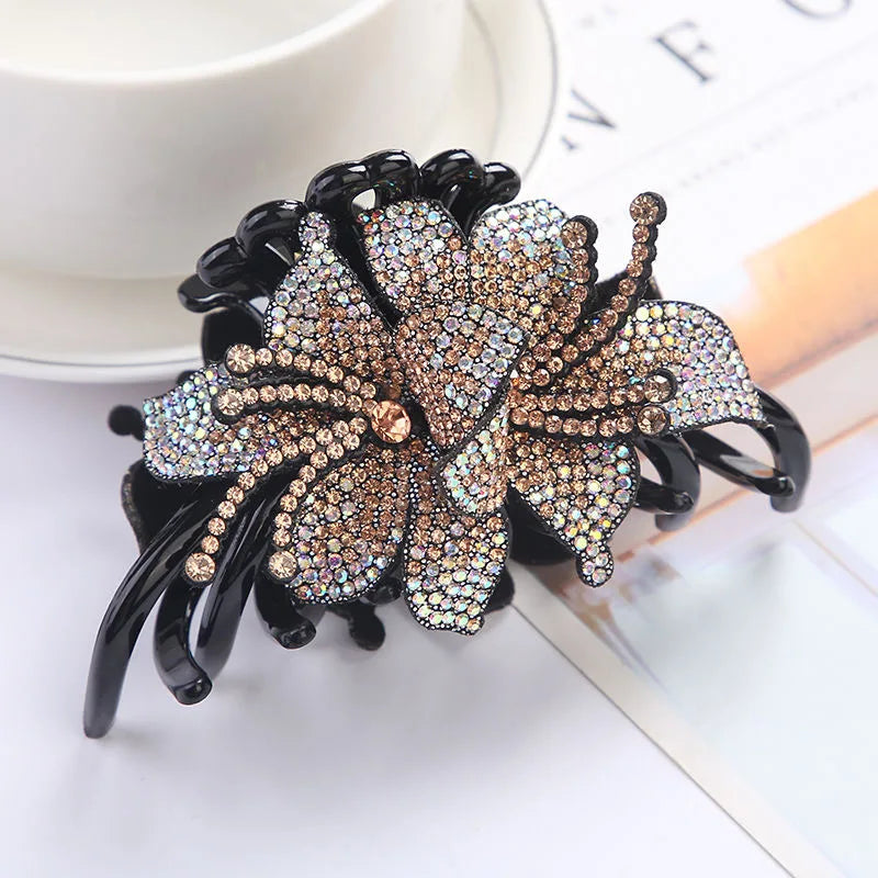 Orla Double Flower Hair Claws Clips Hairpins