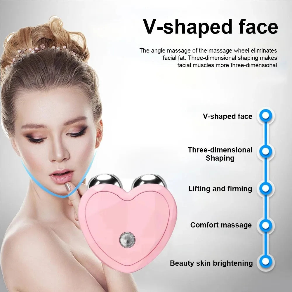 EMS Face Lifting Massager – Microcurrent Roller for Skin Tightening & Anti-Wrinkle.