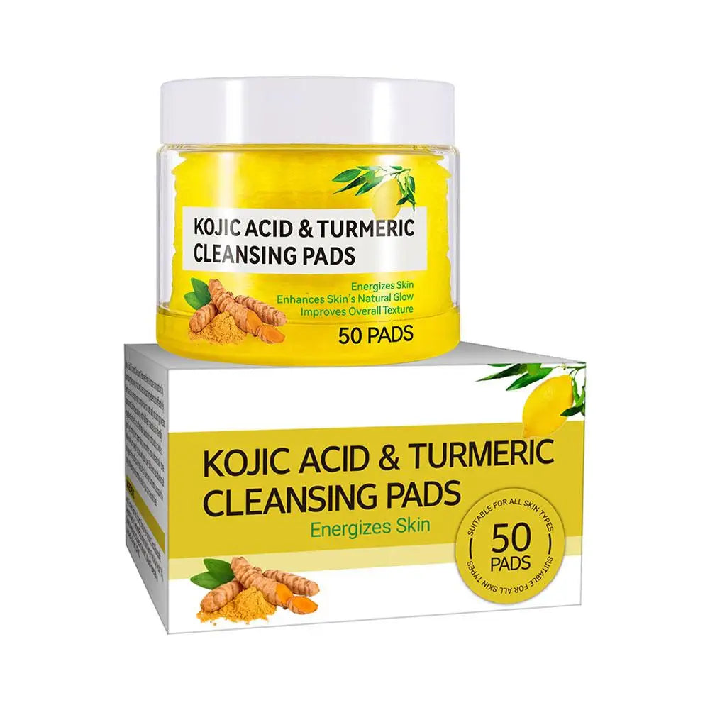 40/50pcs Turmeric Kojic Acid Cleansing Pads