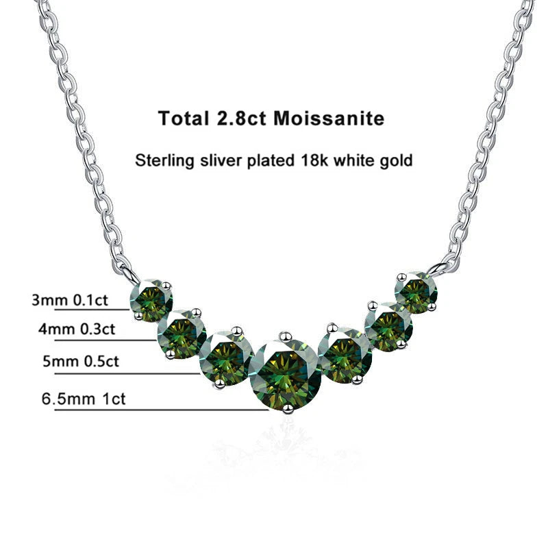 Micaela Moissanite Necklace - TIA ART HOUSE