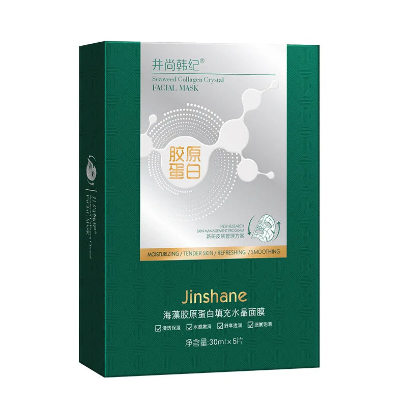 5 pcs * 30 ml Seaweed Collagen Filling Crystal Mask.