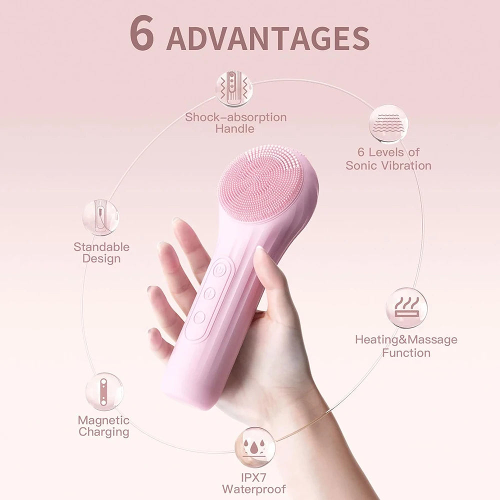 Sonic Waterproof Facial Cleansing Brush.