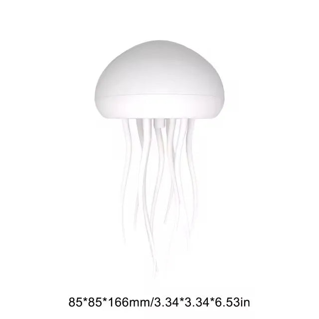 Cartoon Jellyfish Night Light RGB Gradient Cute Jellyfish Bedside Lamp Voice Control Type-C Charging LED Night Lamp