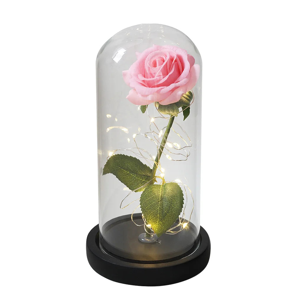 Galaxy Rose Artificial Flowers Beauty and the Beast Rose-Valentine's Day Mother's Gift