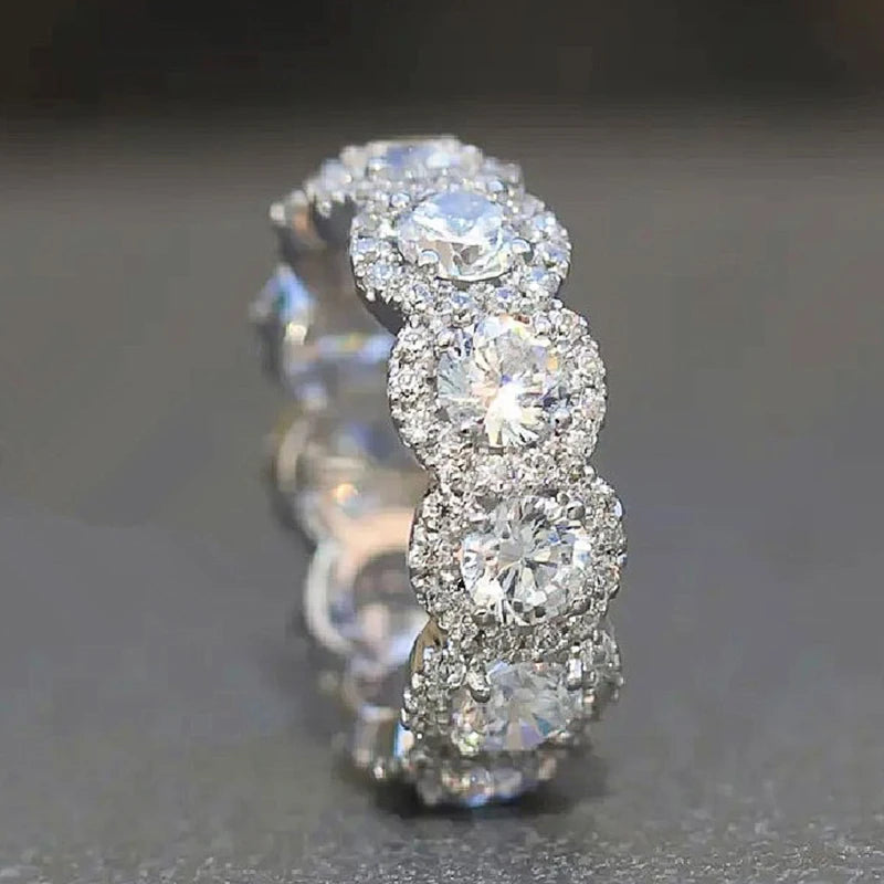 Soraya Huitan Sparkling Cubic Zirconia Promise Rings