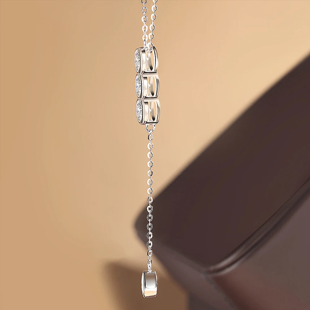 Campana 3mm/5mm Full Moissanite Necklace