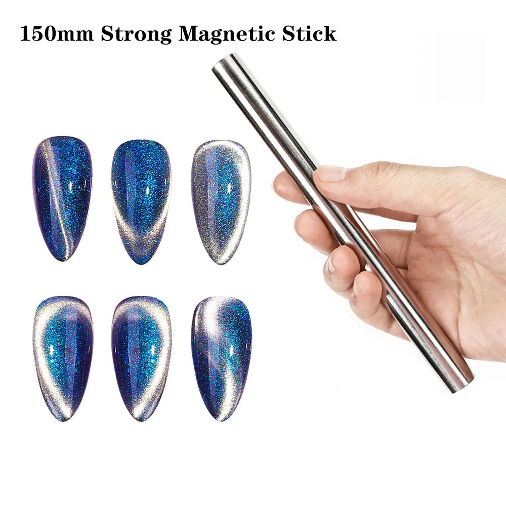 Super Strong Thick Strip Magnet Cat Eyes Magnet for Nail Gel Polish 3D  Line Strip Effect French Multi-Function Magnet Pen Tools