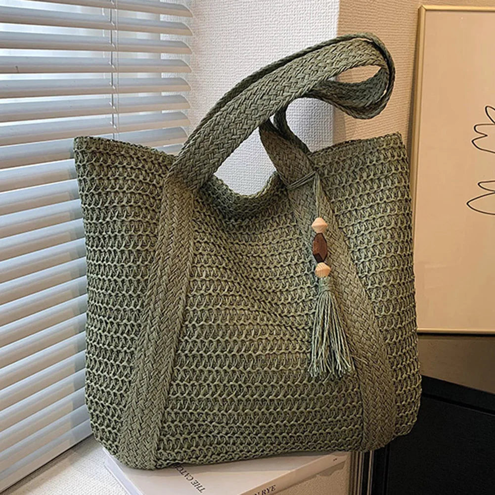 Leyla Straw Woven Bag Handmade