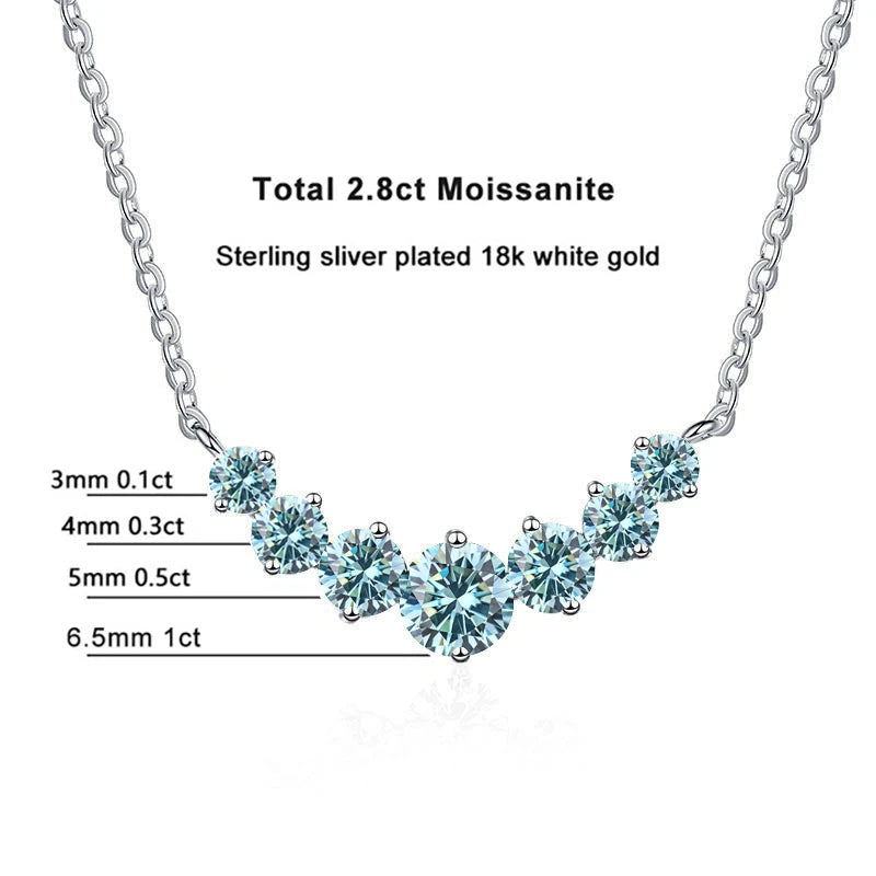 Micaela Moissanite Necklace - TIA ART HOUSE