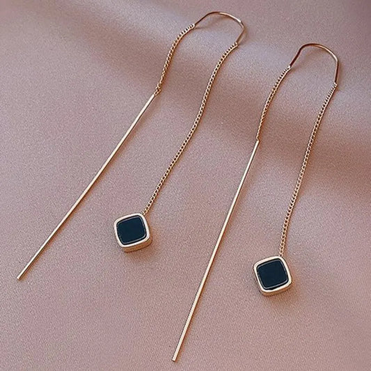 Nari Geometric Square Drop Earring