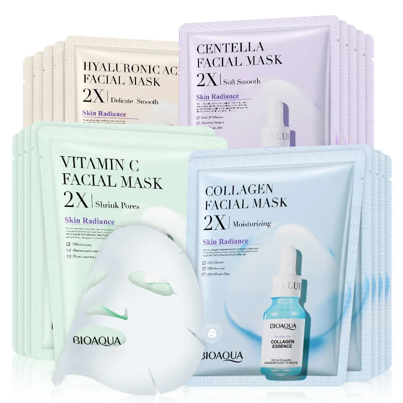 20pcs BIOAQUA Centella Collagen Face Mask.