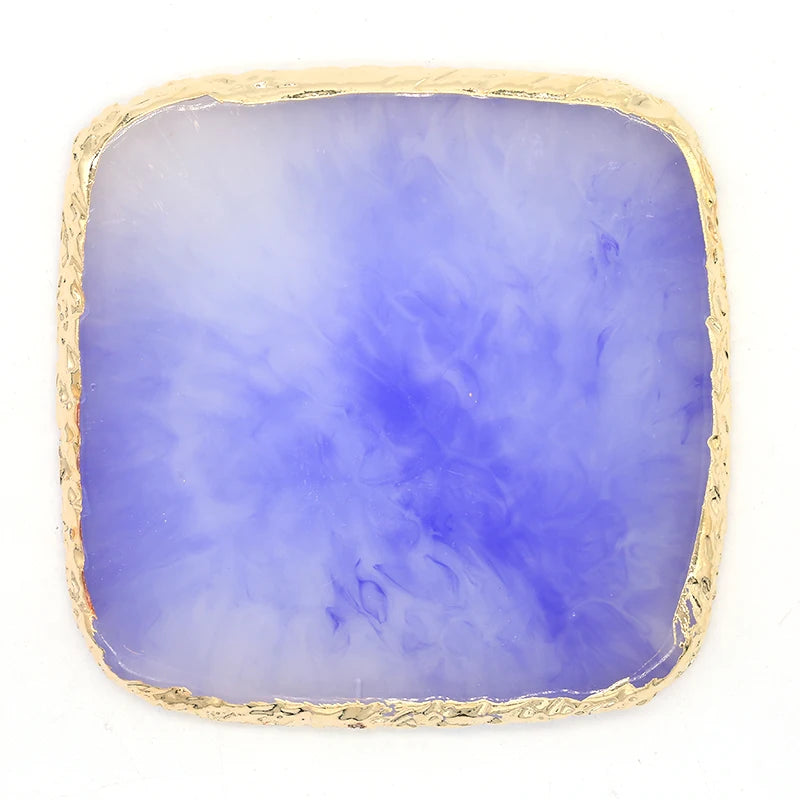 1PC Round Resin Agate Stone Nail Art Palette