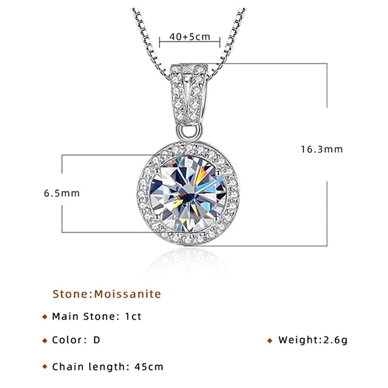 Vittoria Moissanite Necklaces - TIA ART HOUSE