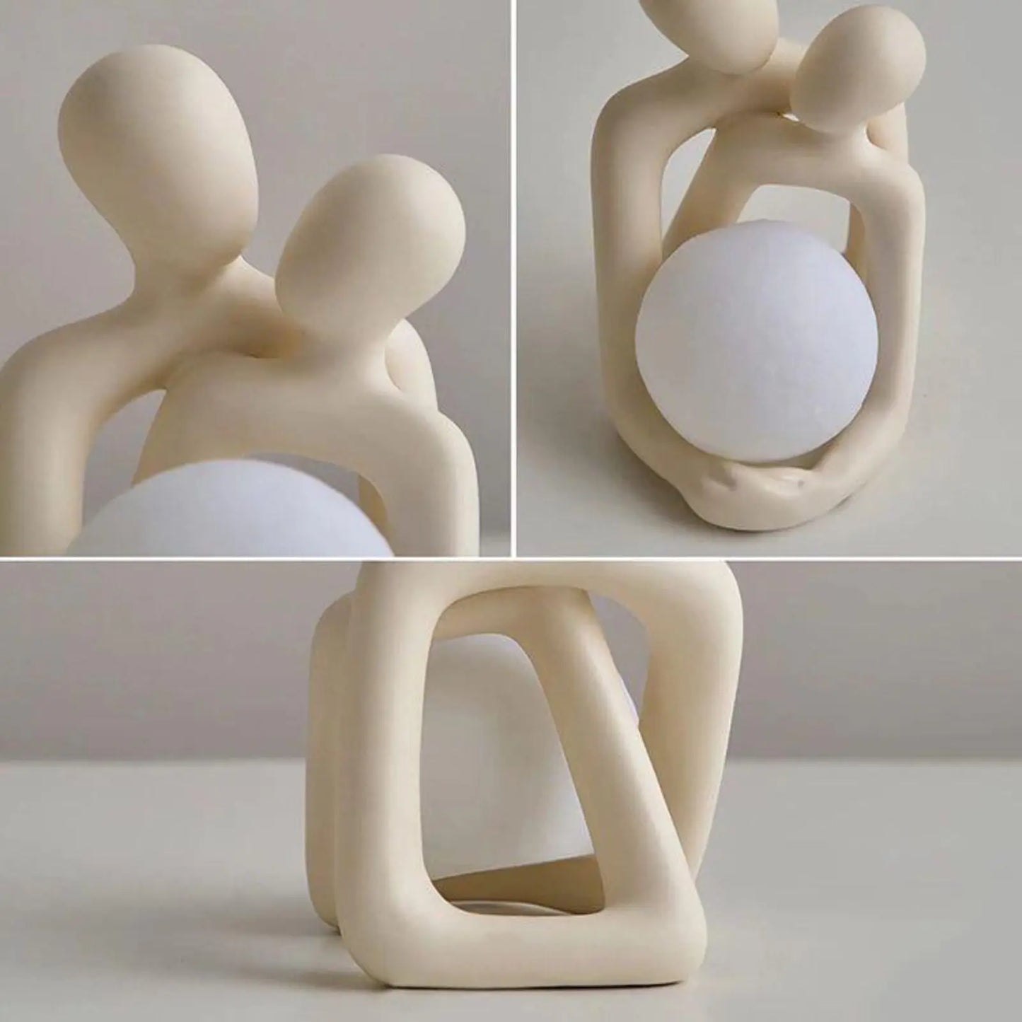 Heartwarming Loving Couple Resin Statue.