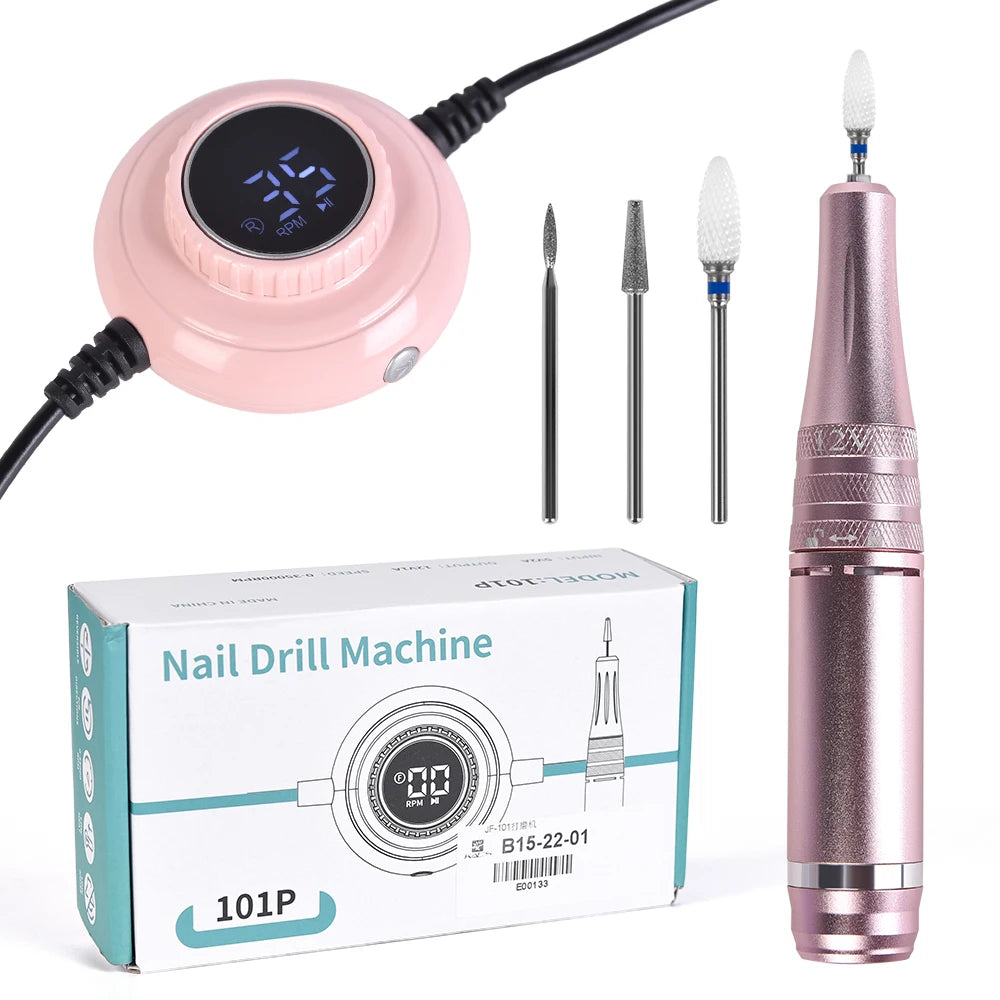 KADS Professional Electric Nail Drill Manicure Machine Apparatus 35W 30000RPM Pedicure Nail Sander Tool Milling Cutter File