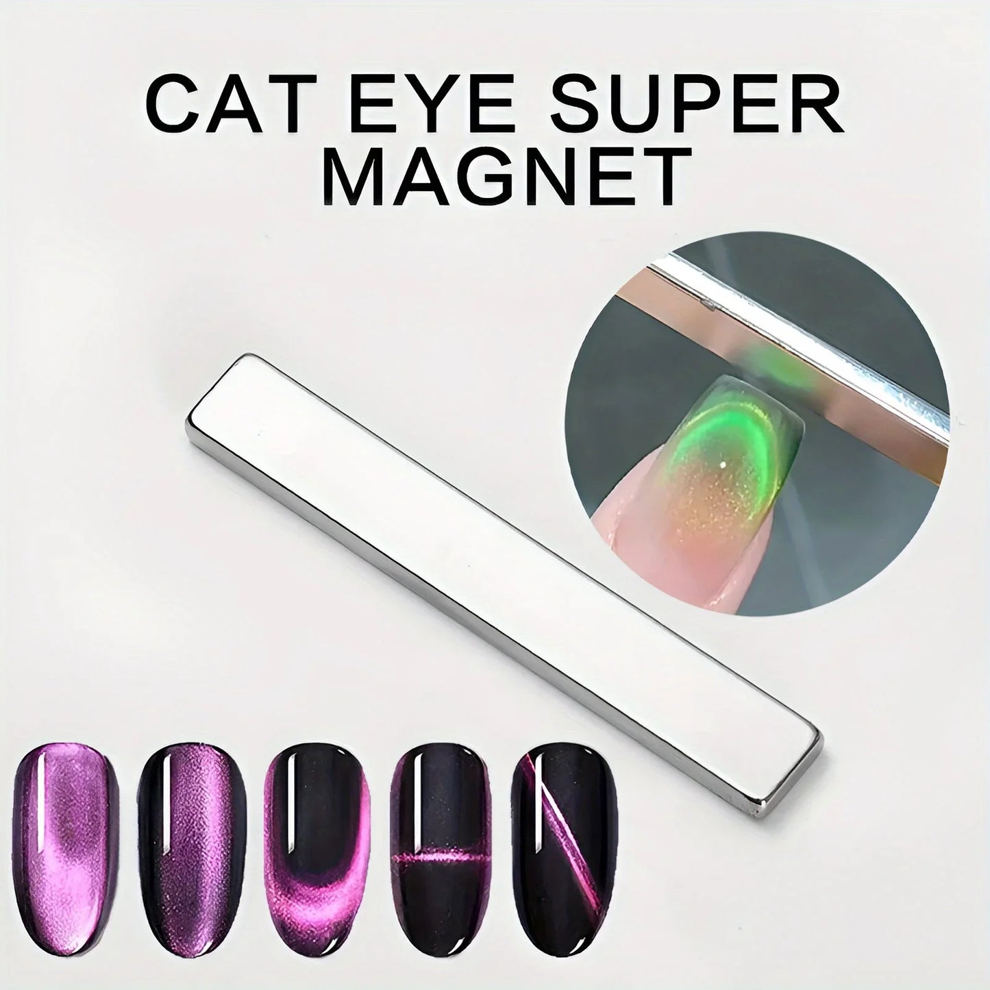 Nail Art Magnetic Pen 3D Cat Eye Painting Nails Art Design Dual-Ended Magnet Wand Gel Polish Magic for Manicure DIY&Salon Tools