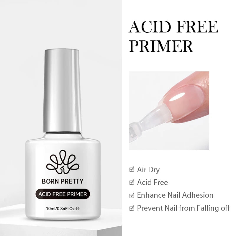 BORN PRETTY Super Top Coat and Base Gel Nail Polish for Gel Polish Semi-permanent Varnish Rubber Top Coat 10ml Nail Supplies