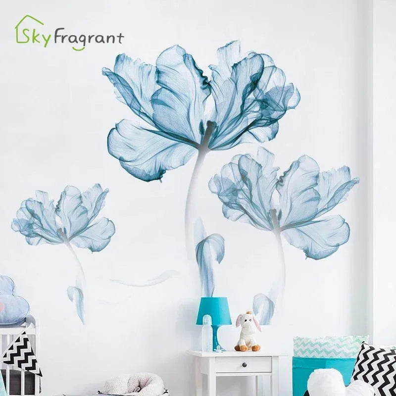 Creative Warm Wall Stickers Nordic Flower Self-adhesive Stickers-Decoration House-Wall Decor