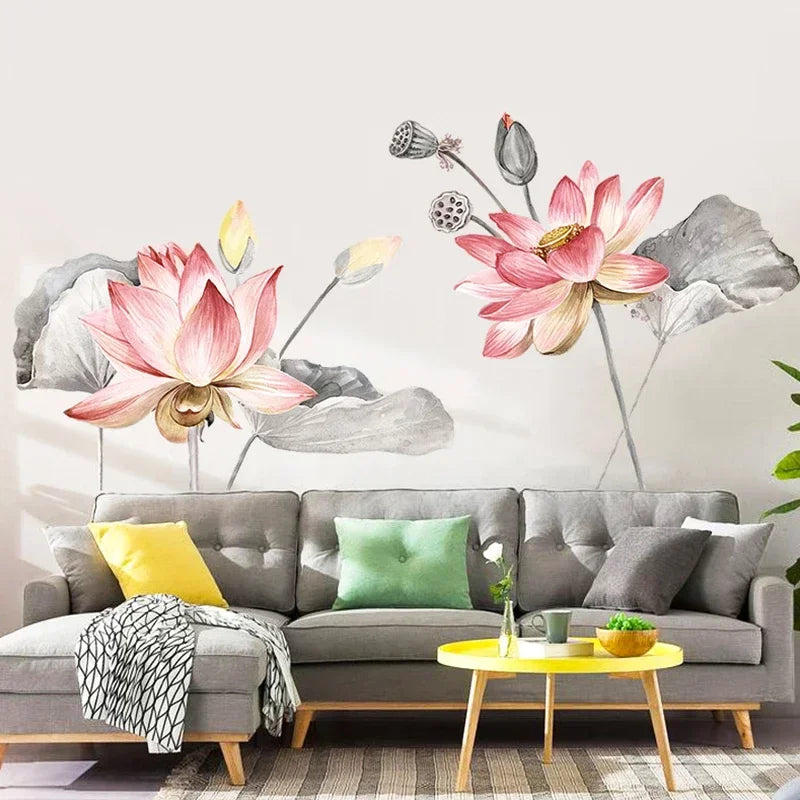 Creative Warm Wall Stickers Nordic Flower Self-adhesive Stickers-Decoration House-Wall Decor