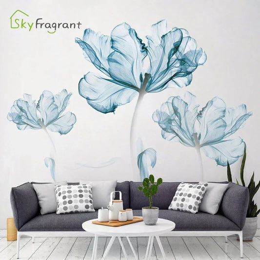 Creative Warm Wall Stickers Nordic Flower Self-adhesive Stickers-Decoration House-Wall Decor